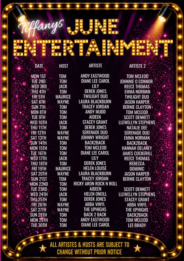 June Entertainment 2026 new