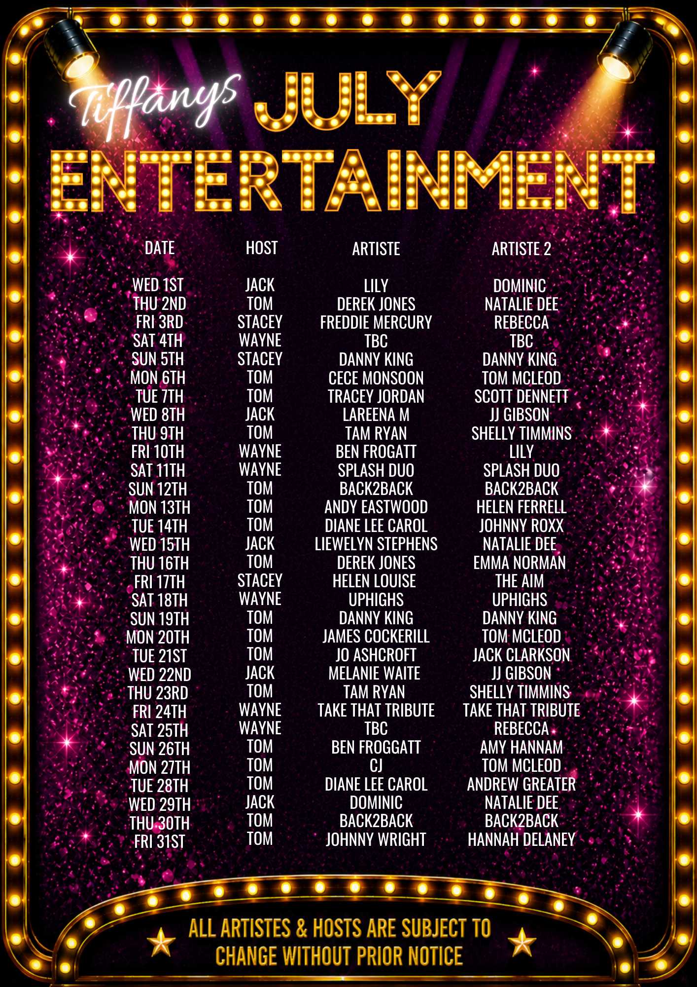 May entertainment guide